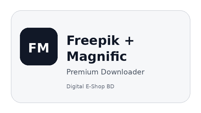 Freepik and Magnific Premium Downloader Web Panel