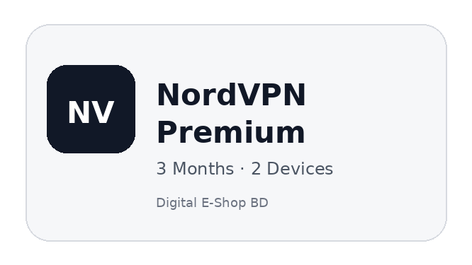 NordVPN Premium Slot 3 Months 2 Devices